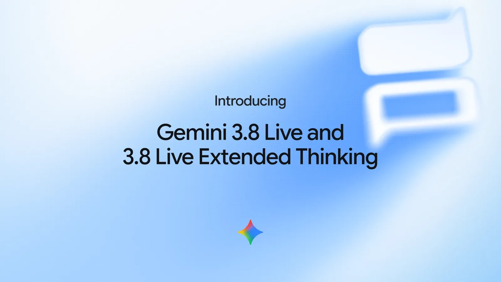 Google 发布 Gemini 3.8 Live 与 Extended Thinking 的原始封面。