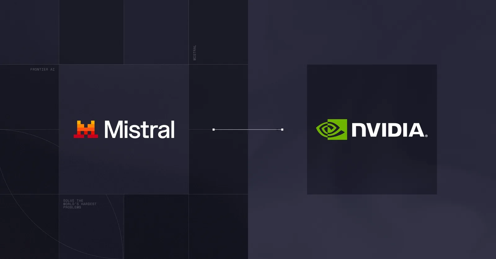 Mistral 与 NVIDIA 合作主题横图